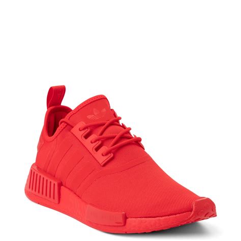 Mens adidas NMD R1 Athletic Shoe - Vivid Red Monochrome | Journeys