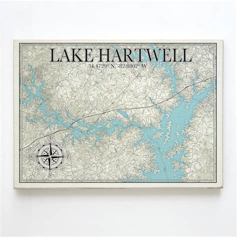 Lake Hartwell, Plank Map – MapMom