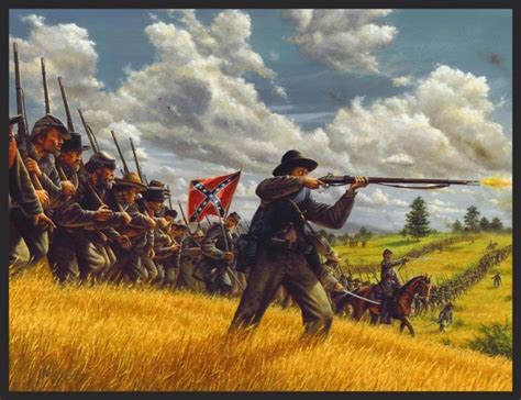 "Charge of the Tarheels". The 26th NC infantry arrives in force at Gettysburg, July, 1st 1863 ...