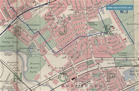 Map of Brentford, London