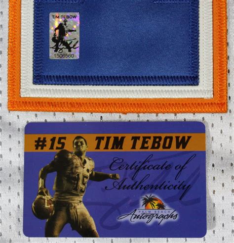 Tim Tebow Signed Florida Gators Jersey (Tebow Hologram & COA) | Pristine Auction