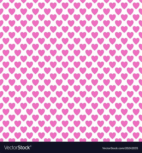 Repeating pink heart pattern background design Vector Image