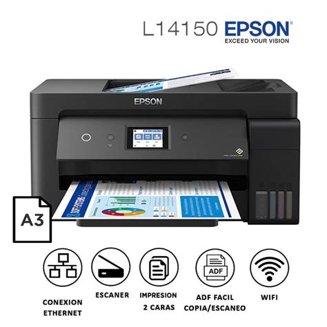 Impresora A3 Multifuncional Epson Ecotank L14150 Duplex Wi-Fi USB ...