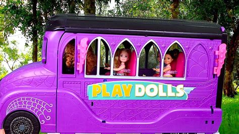 School Bus Morning Routine for Barbie Dolls! PLAY DOLLS - YouTube