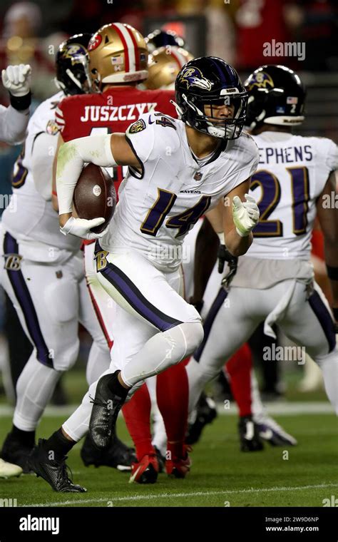 Baltimore Ravens safety Kyle Hamilton (14) reacts after an interception ...