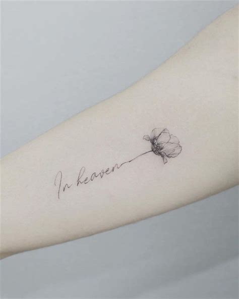 In Heaven Flower Tattoo | Tattoos for women, Flower tattoos, Tattoos ...