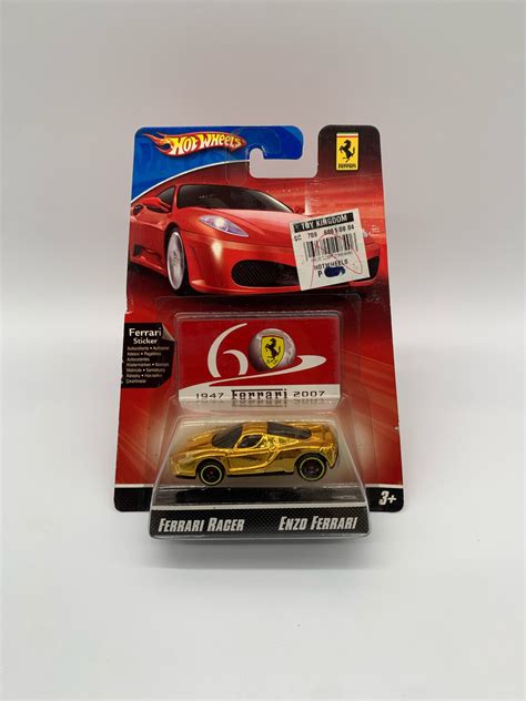 2007 Hot Wheels Ferrari Racer Enzo Ferrari (Gold)