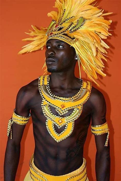 Yellow Male Tribal Costume - Carnival Info | Carnival costumes, Rio ...