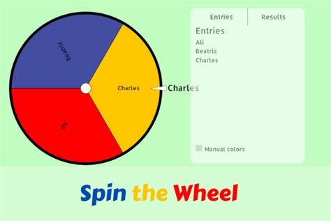 Spin the Wheel of Names - Random Name Picker