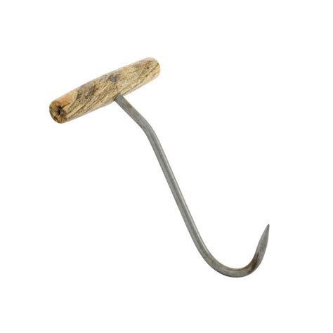 Hay Bale Hook with Wooden Handle