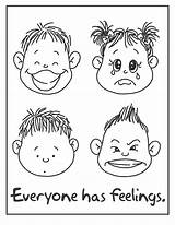 Printable Feelings And Emotions Coloring Pages sketch template