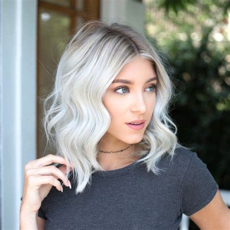 Icy Platinum Root Refresh - Behindthechair.com | Short white hair ...