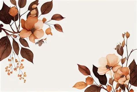 Free Watercolor Brown Flower Background | Flower backgrounds, Flowers, Watercolor