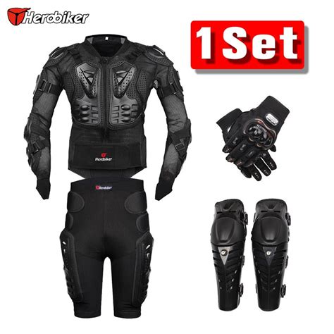 New Moto Motocross Racing Motorcycle Body Armor Protective Jacket+Gears Shorts Pants+Protection ...