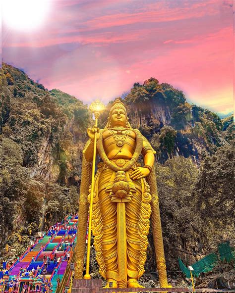 Batu Caves Murugan Temple Kuala Lumpur Malaysia | Batu caves, Diwali creative poster design ...