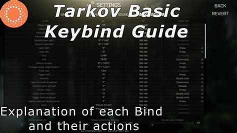 Best Escape From Tarkov Keybinds Guide! New Player Guide! - YouTube