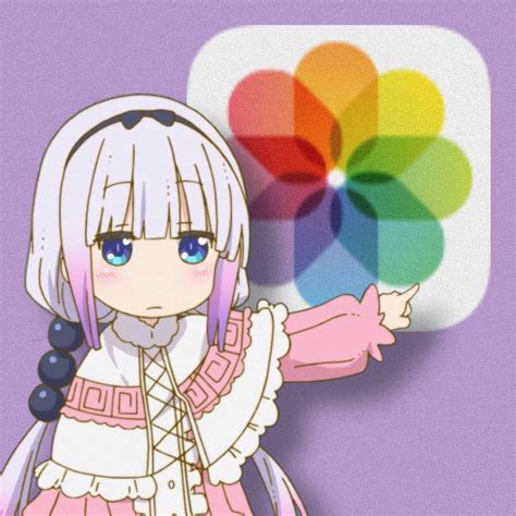 #freetoedit #app #icon #animeicon #photos #kana #dragonmaid Logo Anime, App Anime, Anime Art ...