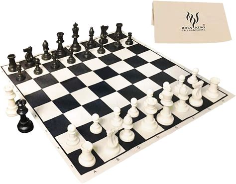 Amazon.com: HOLYKING 19" Tournament Cloth Chess Board Set - Portable ...