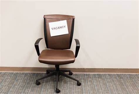 Office Chair with Sign - Vacancy | Single brown office chair… | Flickr