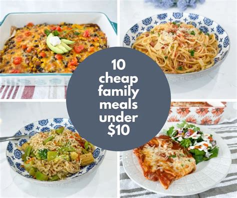 Cheap Family Meals Under $10 - Julia Pacheco