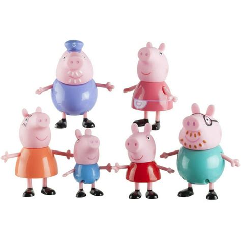 Peppa Pig Family Figures, 6-Pack - Walmart.com - Walmart.com