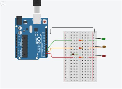 Smart Traffic Light System Using Arduino Tinkercad - Printable Online