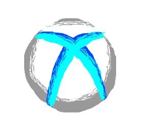 Blue xbox logo - Drawception