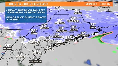 Snow forecast in Maine calls for showers through Monday evening ...