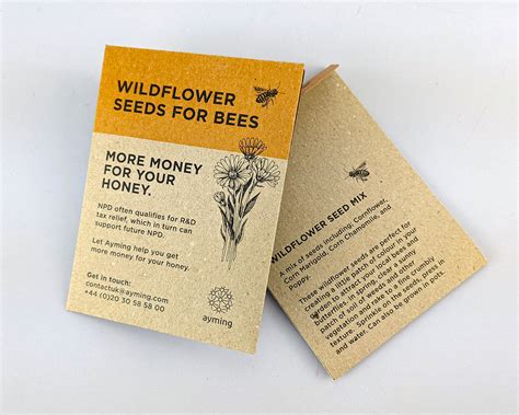 Promotional Seed Packets | Branded Wildflower Seed Printing