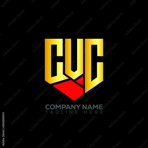 CVC letter logo design on black background.CVC creative initials letter ...