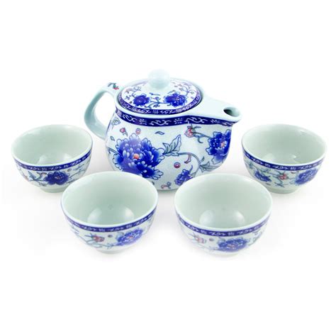 Landscape Scenery Porcelain Teapot Tea Chinese tea Double Wall Tea Cup Dinnerware & Serveware ...