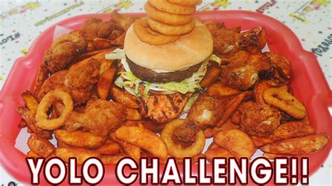 Undefeated YOLO Burger & Milkshake Challenge!! - YouTube