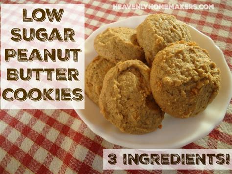 Low Sugar Flourless Peanut Butter Cookie Recipe | Heavenly Homemakers