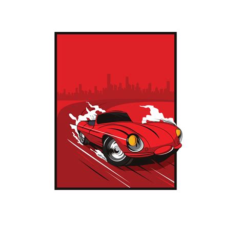 red car cartoon illustration 10060504 Vector Art at Vecteezy