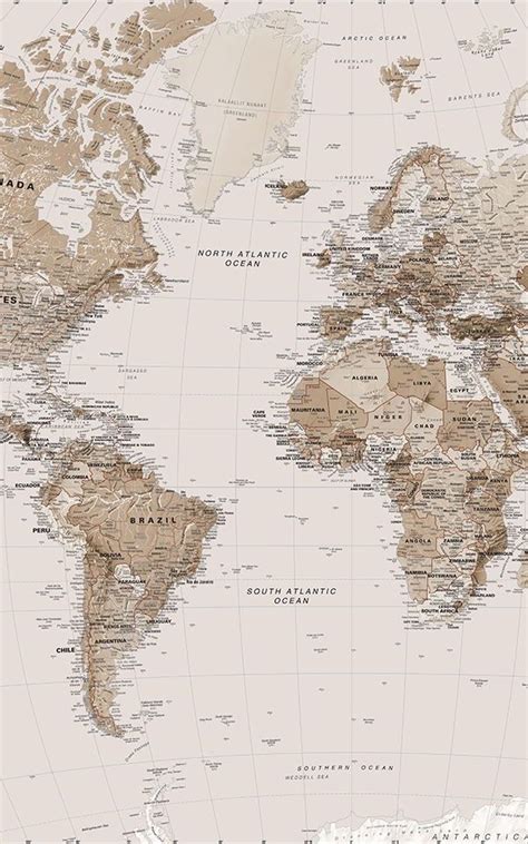 Give your home a classic, intruiging look by incorporating world map wallpaper. Our range of ...