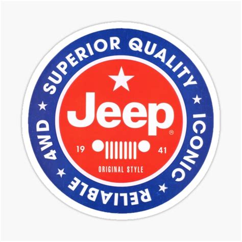 Jeep Logo Stickers | Redbubble