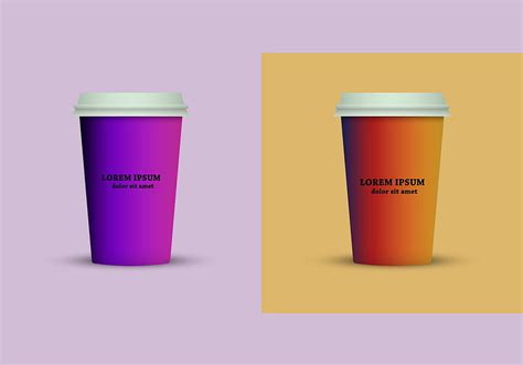 Coffee cup in fresh colors style vector ai eps | UIDownload