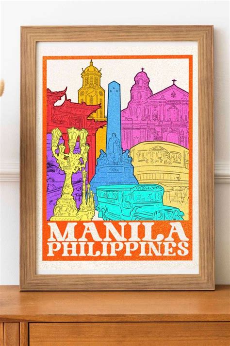 Manila Philippines | Travel Poster | Retro Pop Art Printable | Manila philippines, Manila ...