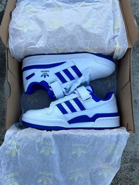 Adidas Forum Low (Blue), Men's Fashion, Footwear, Sneakers on Carousell