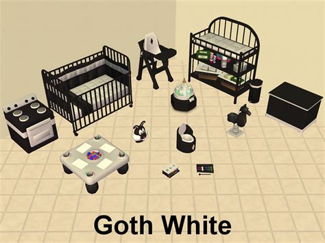 Mod The Sims - Goth Baby Nursery The Sims 4 Packs, Sims 4 Teen, Sims Cc ...