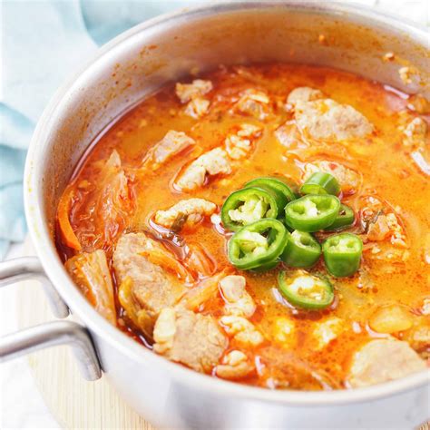 Pork Kimchi Stew (Pork Kimchi Jjigae) - Christie at Home