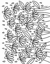 A coloring Page With Lots Of Butterflies On It sketch template