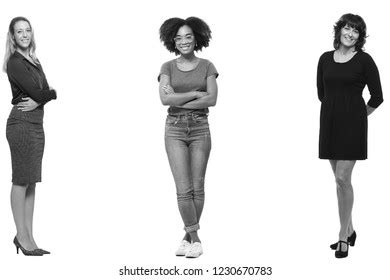 Group Women Black White Edition Stock Photo 1230670783 | Shutterstock