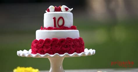 10th anniversary cake | Cake, Anniversary cake, Birthday candles