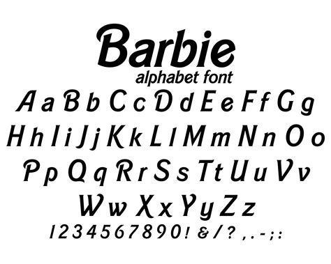 Barbie Writing Font