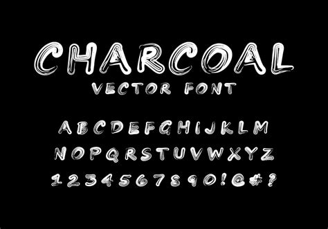 Abstract brush stroke style bold font. Vector fonts for typography ...