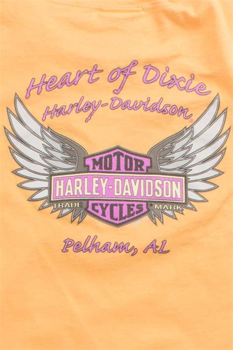 Woman's Cut Heart of Dixie Harley Davidson Tee - Ragstock.com