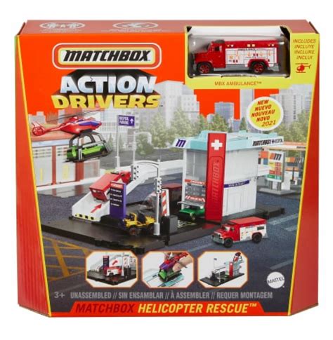 Mattel® Matchbox™ Action Drivers™ Helicopter Rescue™ Set, 3 pc - Kroger