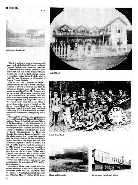 Bosque County: Land and People (A History of Bosque County, Texas) - Page 50 - The Portal to ...