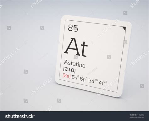 Astatine Element Periodic Table Stock Illustration 91492586 | Shutterstock